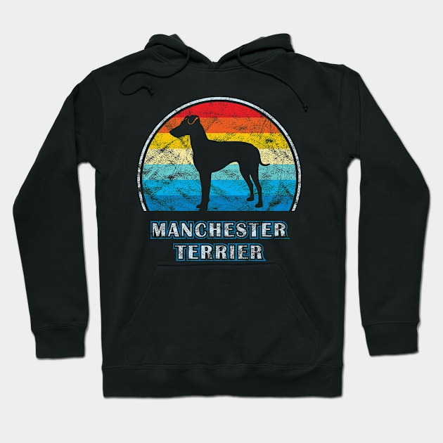 Manchester Terrier Vintage Design Dog Hoodie by millersye